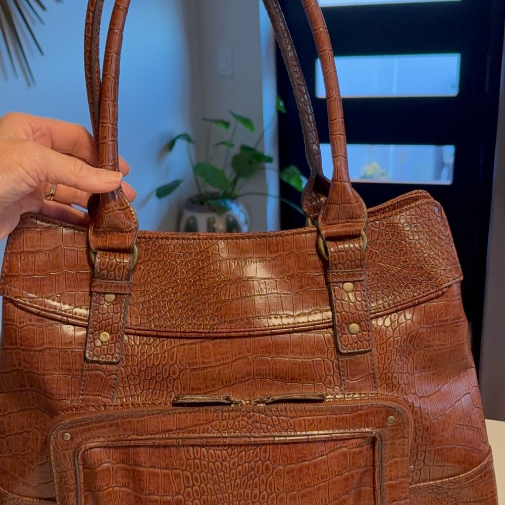 5 for $25! Emilie m. Embossed Manufactured Leather Bag - Picture 4 of 16
